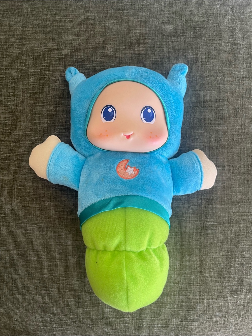Plush Blue and Green Baby Doll Cuddle Toy